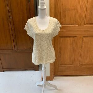 COPY - Diane von Furstenberg lace silk top blouse vintage misses small